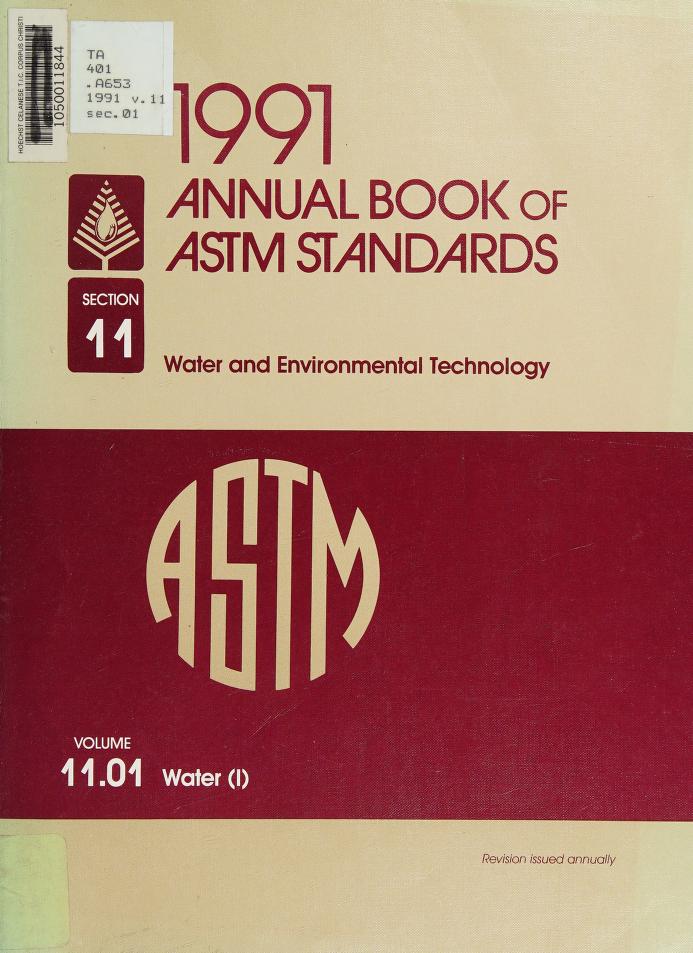 ASTM Section 11 Water